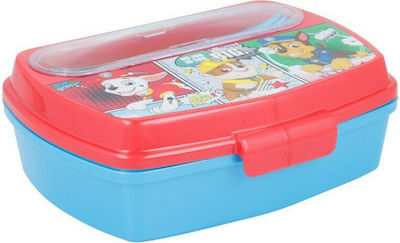 Stor Paw Patrol Kids Set Lunch Plastic Box Red