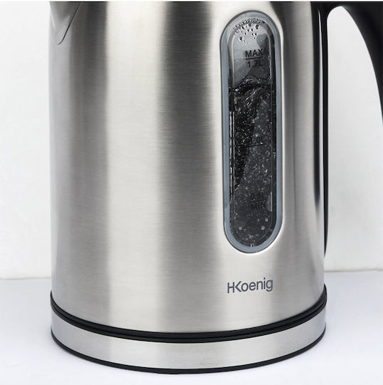 HKoenig Kettle 1.7lt 2200W Silver