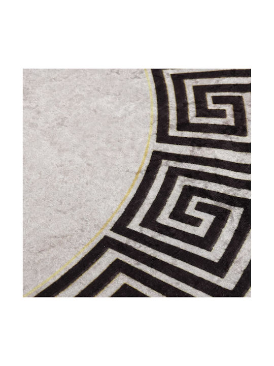 vidaXL Rug Round Light Beige