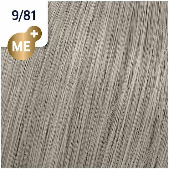 Wella Koleston Perfect Me+ Rich Naturals Βαφή Μαλλιών 9/81 Ξανθό Πολύ Ανοιχτό Περλέ Σαντρέ 60ml