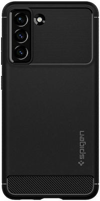 Spigen Rugged Armor Silicone Back Cover Durable Matte Black (Galaxy S21 FE 5G)