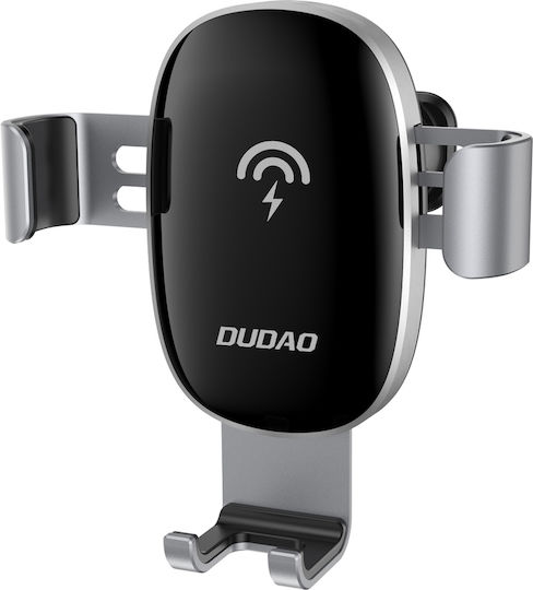 Dudao F3 Pro Suport Auto pentru Telefon cu cârlige reglabile și Încărcare Wireless Neagră