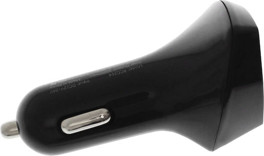 Remax Aliens Pro Series Автомобилен Зарядно Устройство 35W 3.1A Бързо Зареждане с Портове 2xUSB-A 1xType-C Черен Цвят