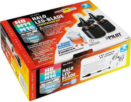 Lampa Lămpi Autoturismului Halo Led Blade H16 / H8 / H11 Canbus LED 6500K Alb rece 9-32V 20W 2buc