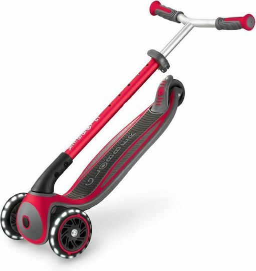 Globber Детски Скутер Сгъваемо Elite Master Lights 3 колела за 4+ Години Червен