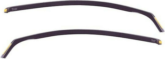 Heko Set of Windbreakers Front Car Dark Fime for Fiat 500 3D 2007 2pcs