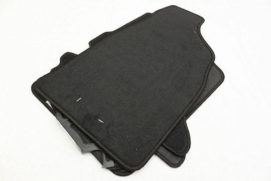 Petex Satz Vorder- und Hintermatten 4Stück aus Teppichboden für Ford Ranger 2000-2012 Schwarz