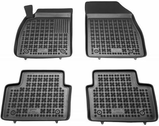 Rezaw Plast Set of Front and Rear Mats 4pcs Tray Type for Opel Insignia 2008-2017 Black