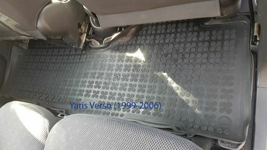 Rezaw Plast Set of Front and Rear Mats 3pcs Tray Type for Toyota Urban Cruiser 2009+ Black