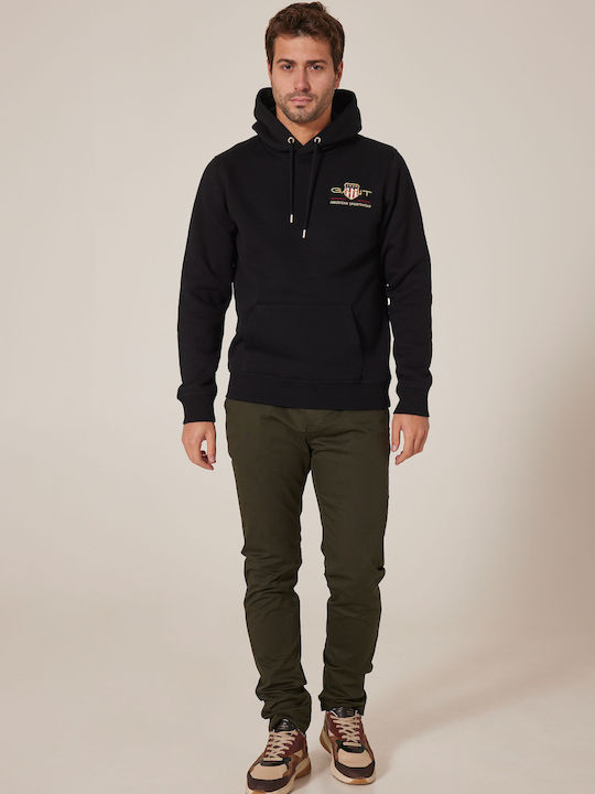 Archive Shield Sweatshirt mit Kapuze Schwarz