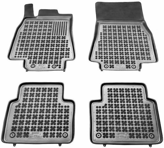 Rezaw Plast Set of Front and Rear Mats 4pcs Tray Type for Mercedes-Benz B Class 2005-2011 Black