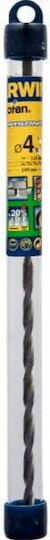 Irwin Diamond Drill with Impact Carbide with Cylindrical Shank for Masonry 4x160mm