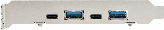 StarTech Κάρτα PCIe σε 4 θύρες USB 3.2
