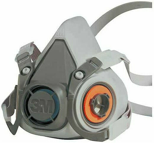 3M Mask Half Face without Filters 6300 Gray