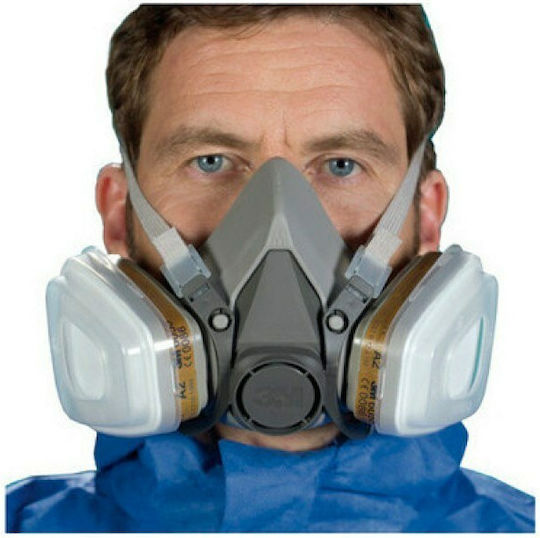 3M Mask Half Face without Filters 6300 Gray