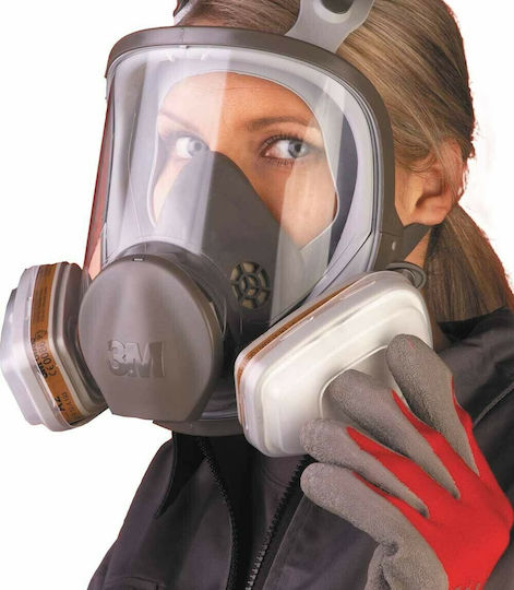 3M Mask Full Face without Filters 6900 Gray
