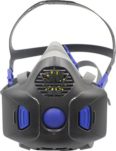 3M Mask Half Face with Replaceable Filters Secure Click HF-800SD
