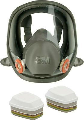 3M Mask Full Face με Φίλτρα 6800 Medium Gray