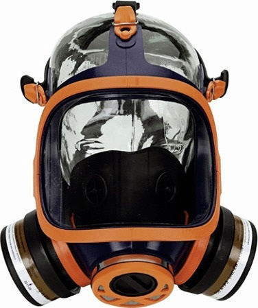 Climax Mask Full Face with A1P3 filters 732-N Orange