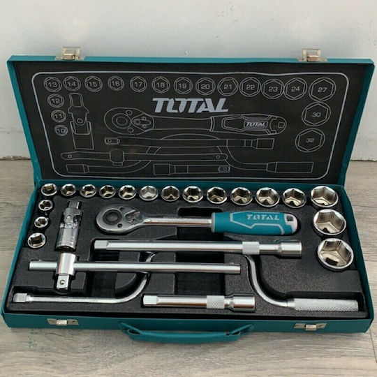 Total Set Ratchet 1\2" 24pcs