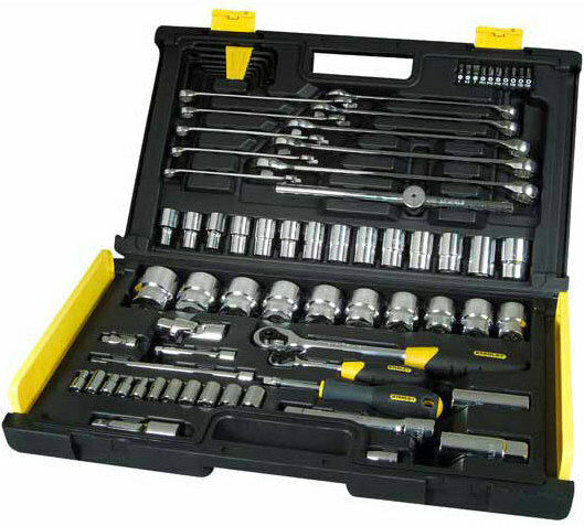 Stanley Set Ratchet 1\2" & 1\4" 77pcs