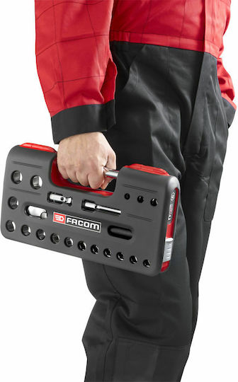Facom Dbox Set Ratchet 1\2" 21pcs SL.DBOX1PB