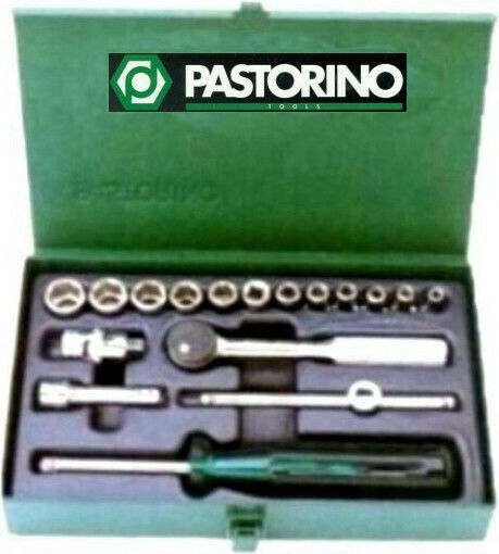 Pastorino Ратчетни и гнездови гарнитури 1\4" 17бр