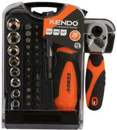 Kendo Ратчетни и гнездови гарнитури 1\4" 35бр