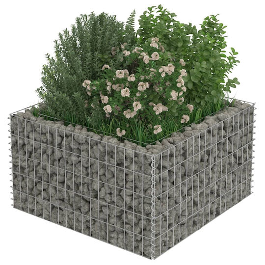 vidaXL Planter Garden Fencing Material 1pcs Silver