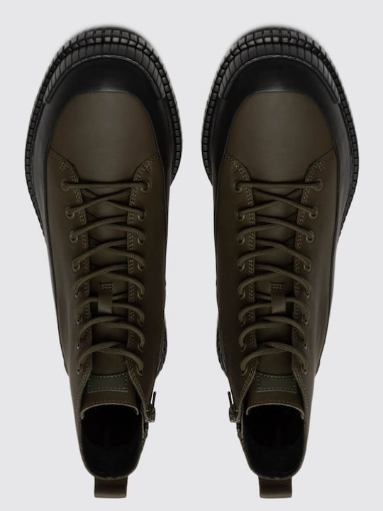 Pix Leather Khaki Boots Anatomical