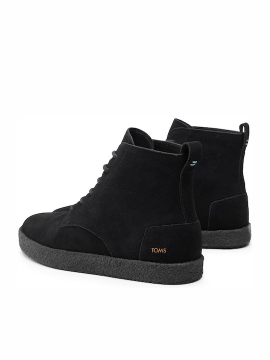 Toms Teton Δερμάτινα Μαύρα Ανδρικά 