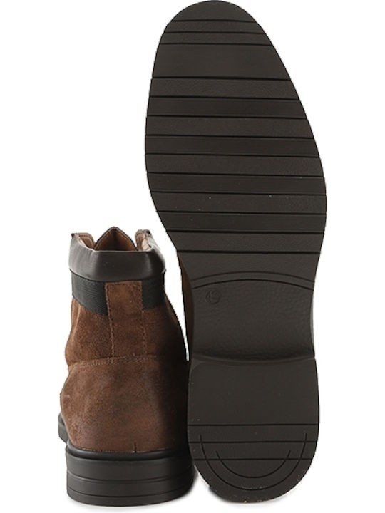 Thomas Flex Suede Καφέ Ανδρικά Μποτάκια