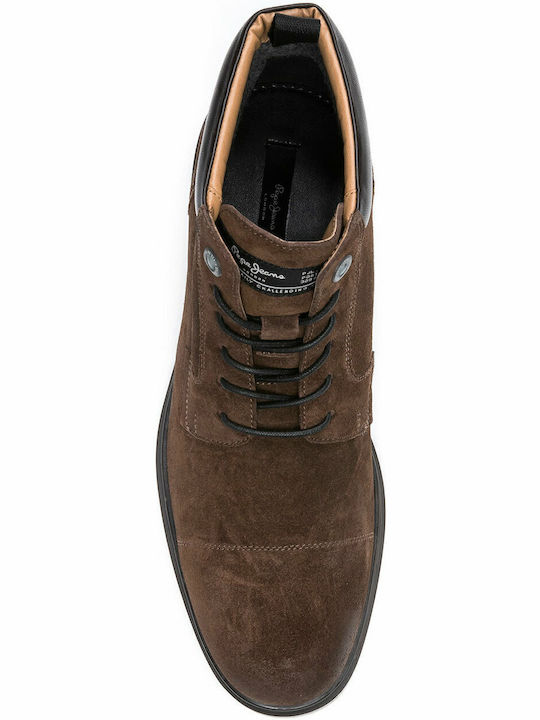 Thomas Flex Suede Καφέ Ανδρικά Μποτάκια