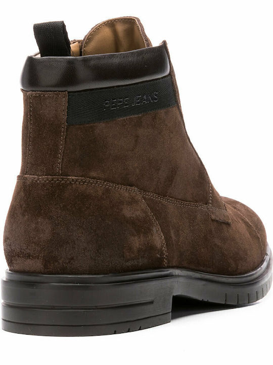 Thomas Flex Suede Καφέ Ανδρικά Μποτάκια