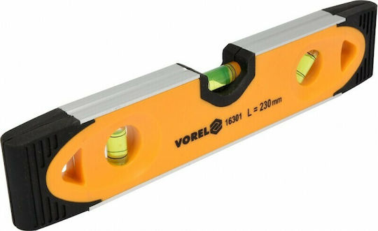 Vorel 16301 Kunststoff Wasserwaage Magnetisch mit 3 Augen