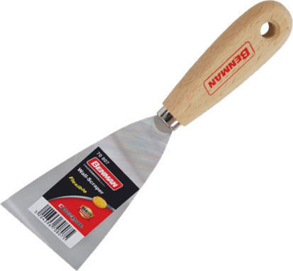 Benman Joint Knife Metallicός 50mm with Wooden Handle 70805