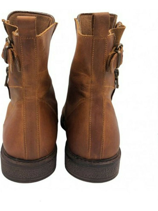 Leather Tabac Brown Boots