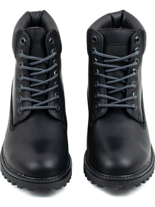 River Leather Black Boots