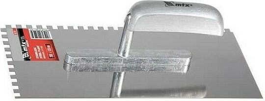 MTX Σπάτουλα Πλακιδίων Inox Οδοντωτή 280x130mm με Ξύλινη Λαβή με Δόντι 6x6mm 867379