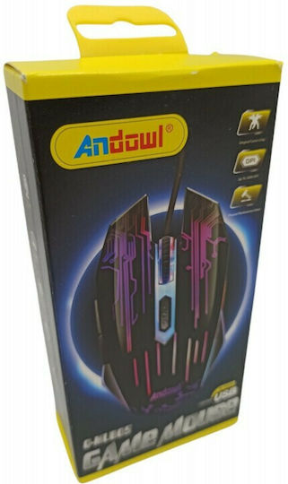 Andowl Q-MU805 RGB Gaming Mouse 3200 DPI Negru