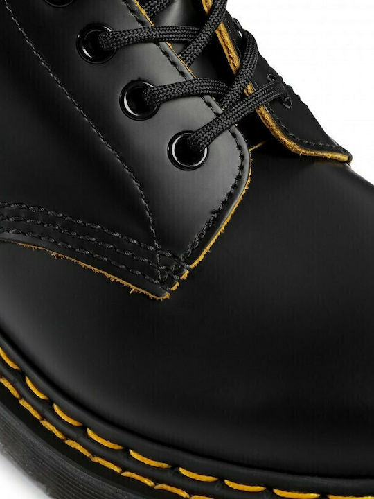 1460 DS Leather Black Boots