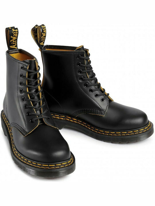 1460 DS Leather Black Boots