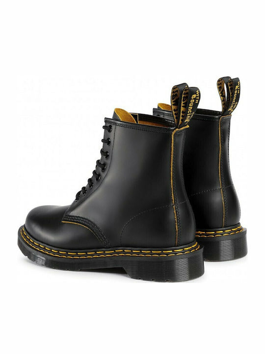 1460 DS Leather Black Boots