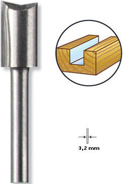 Dremel Cutter Bit HSS for Straight Cutting in Wood 6.4mm x 36mm
