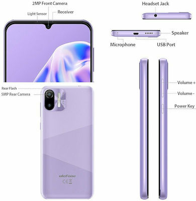 Ulefone Note 6P Dual SIM (2GB/32GB) Purple