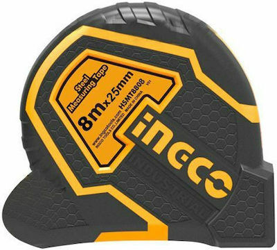 Ingco Tape Measure with Auto-Rewind 25mm x 8m