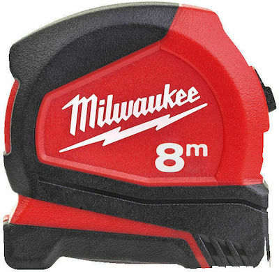 Milwaukee C8/25 Tape Measure with Auto-Rewind and Magnet 25mm x 8m