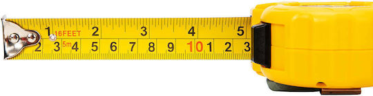 Deli Maßband mit Automatisches Aufrollen 25mm x 5m