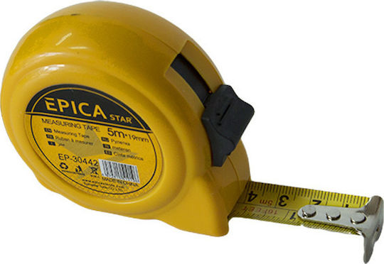 Epica Star Tape Measure with Auto-Rewind 19mm x 5m