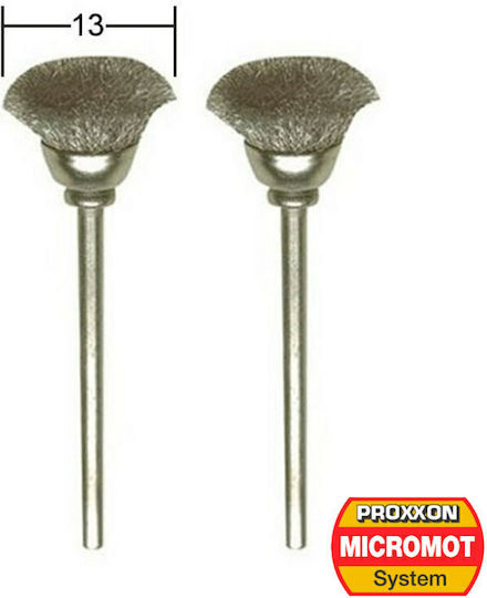 Proxxon 28953 Συρματόβουρτσα Καμπάνα για Δράπανο 13mm Σετ 2τμχ